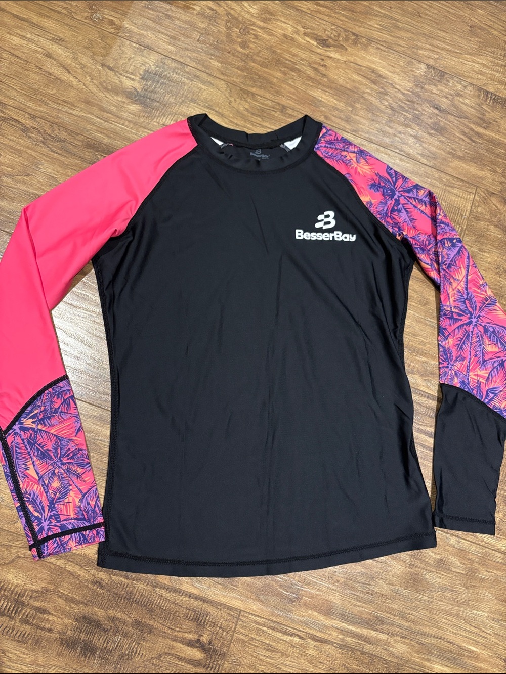 BesserBay Women UPF 50+ Color Block Long Sleeve Rashguard Top